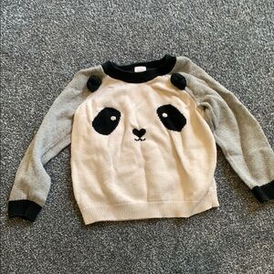 Cute Panda Face Sweater size 4T. Baby gap